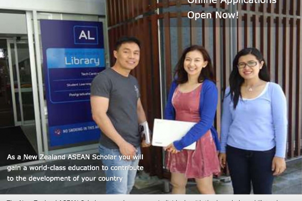 New Zealand ASEAN Scholars Awards for Thai students (2016 selection round)